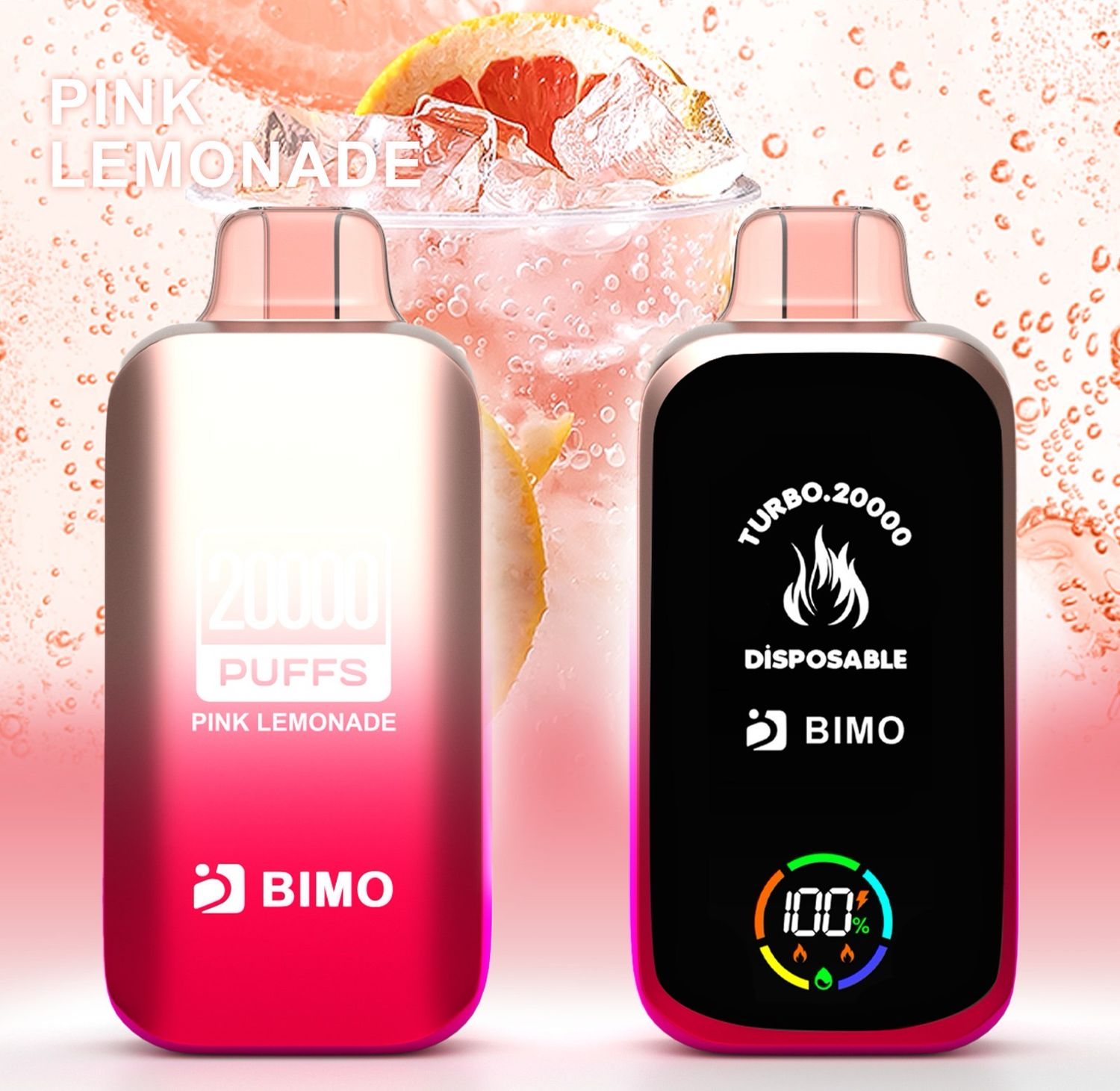 BIMO TURBO PINK LEMONADE 20000 PUFFS