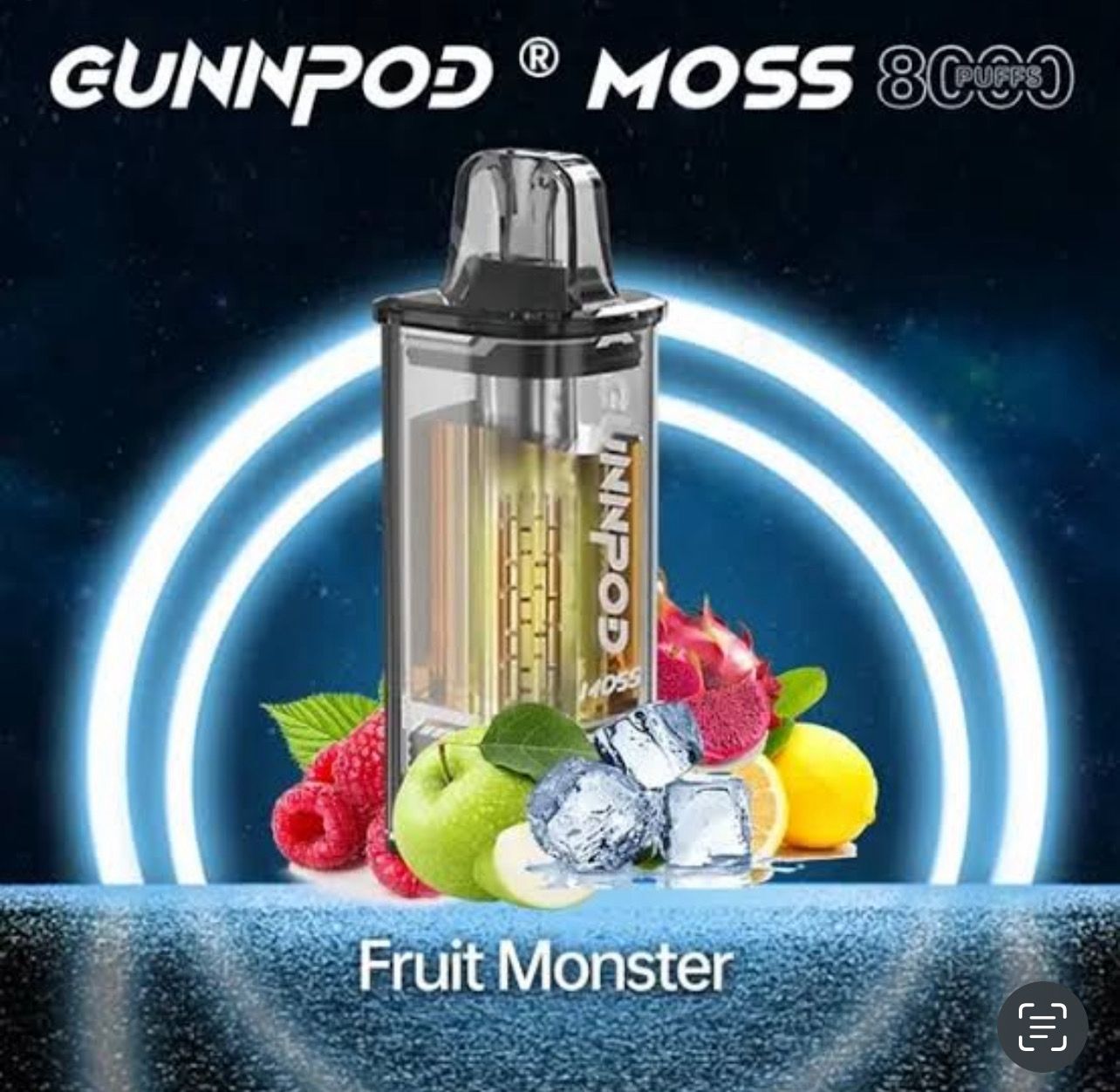 GUNNPOD MOSS FRUIT MONSTER 8000 PUFFS (DEVICE + POD)