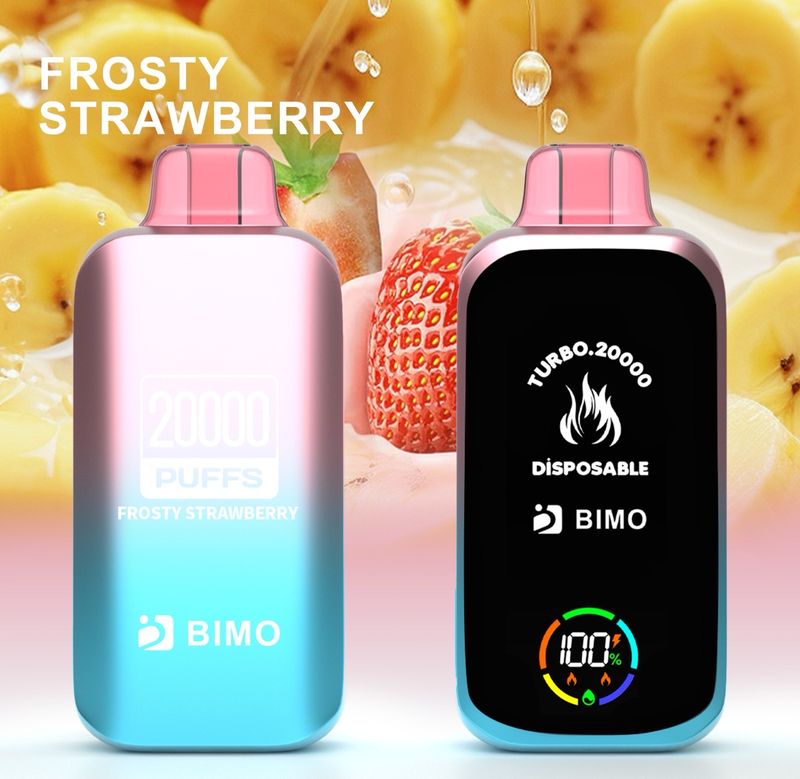 BIMO TURBO FROSTED STRAWBERRY 20000 PUFFS