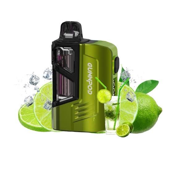 GUNNPOD MOSS LIME LEMONADE 8000 PUFFS (DEVICE + POD)