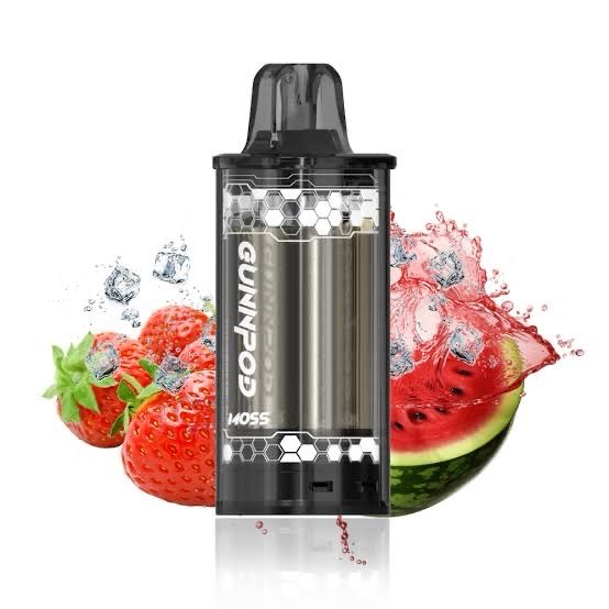 GUNNPOD MOSS STRAWBERRY WATERMELON ICE POD ONLY 8000 PUFFS