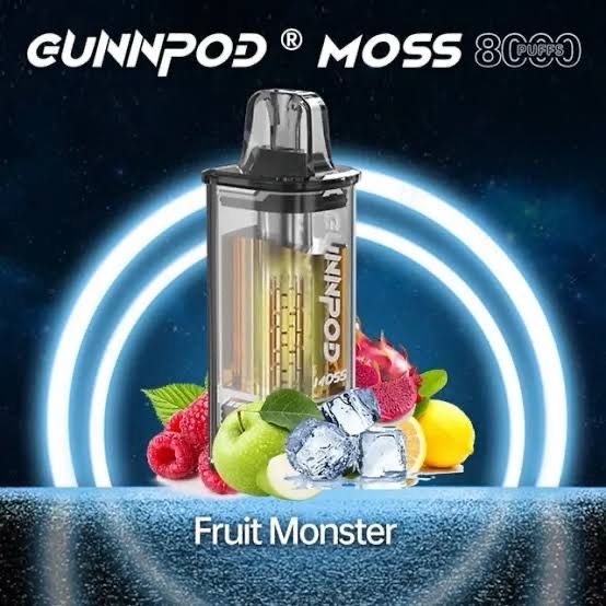 GUNNPOD MOSS FRUIT MONSTER POD ONLY 8000 PUFFS