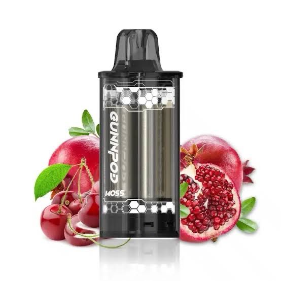 GUNNPOD MOSS CHERRY POMEGRANATE ICE POD ONLY 8000 PUFFS