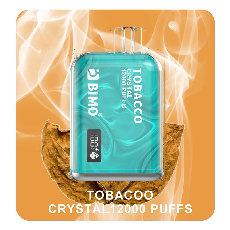 BIMO CRYSTAL TOBACCO 12000 PUFFS