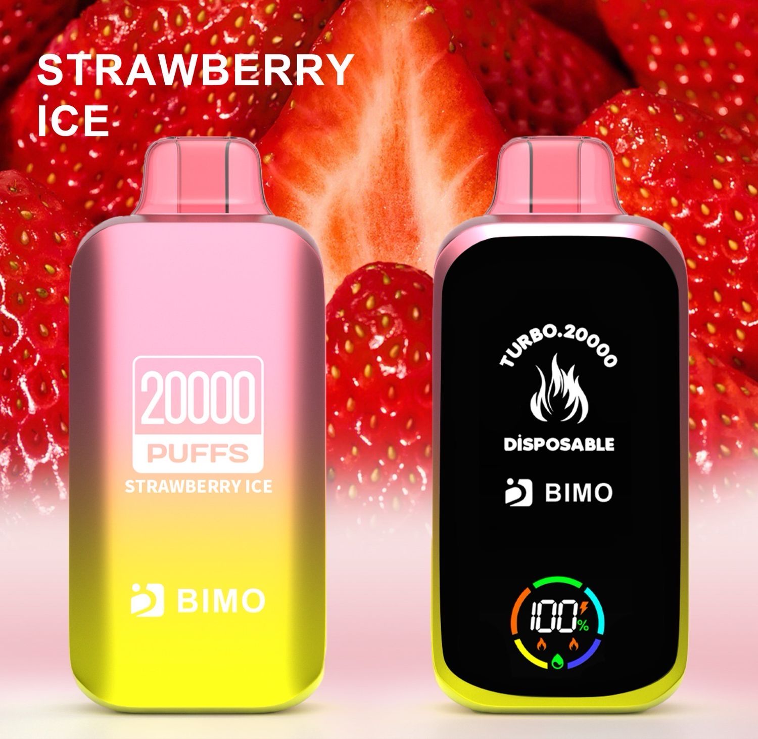 BIMO TURBO STRAWBERRY ICE 20000 PUFFS