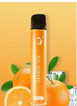 A BOX OF GUNNPOD SUPER ORANGE ICE 800 PUFFS