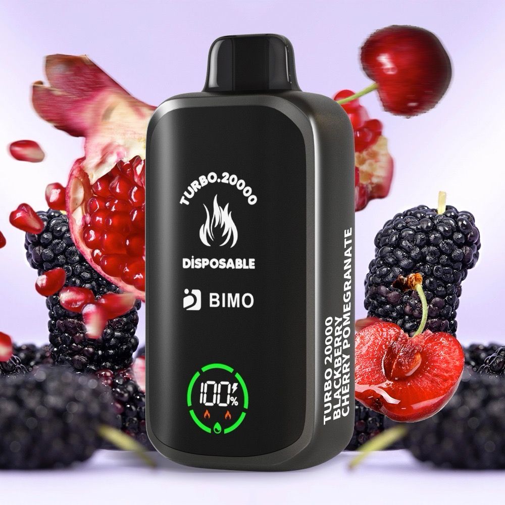 BIMO TURBO  BLACKBERRY CHERRY POMEGRANATE 20000 PUFFS