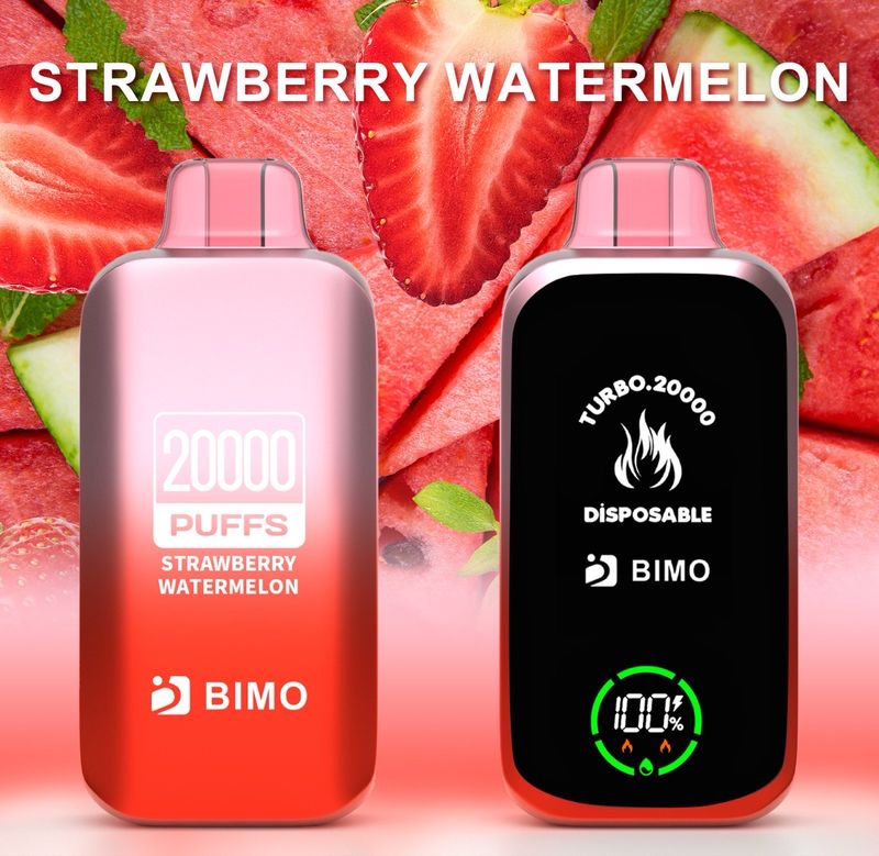 BIMO TURBO STRAWBERRY WATERMELON 20000 PUFFS