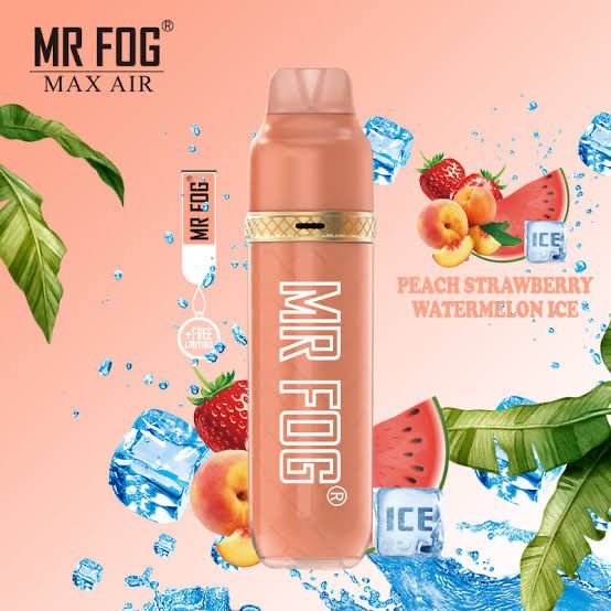 MR FOG AIR MAX PEACH STRAWBERRY WATERMELON ICE 3000 PUFFS
