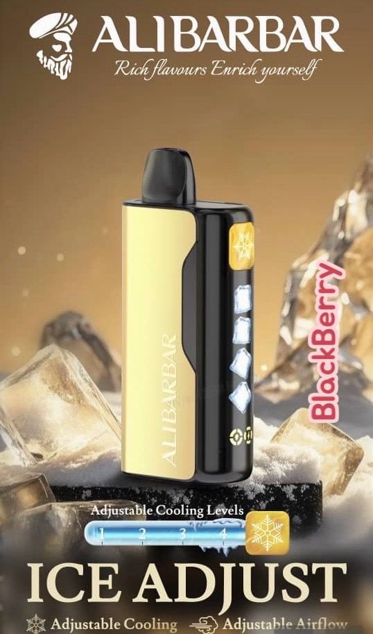 ALIBARBAR ICE ADJUST BLACKBERRY 12K PUFFS