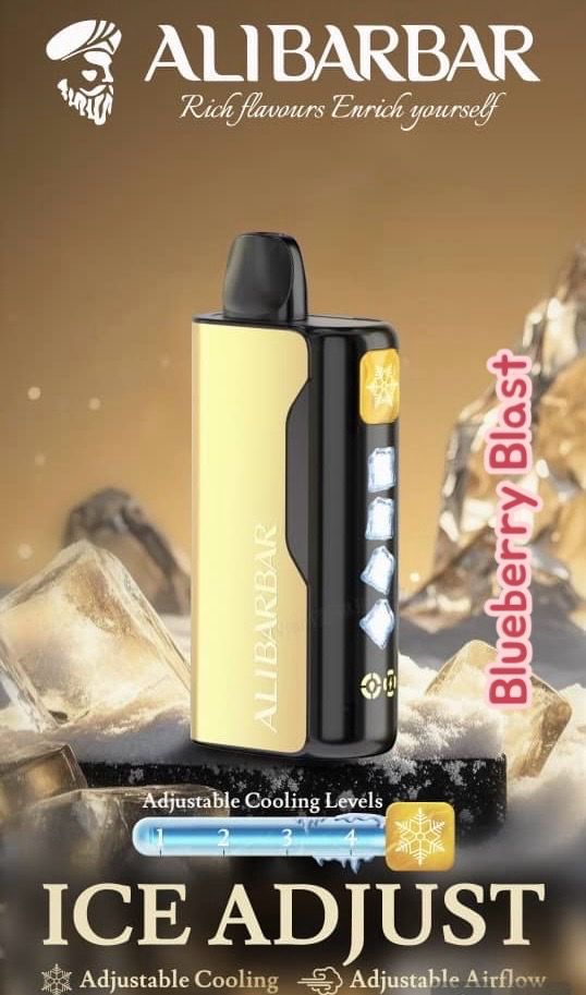 ALIBARBAR ICE ADJUST BLUEBERRY BLAST 12K PUFFS