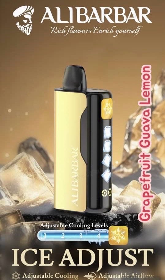 ALIBARBAR ICE ADJUST GRAPEFRUIT GUAVA LEMON 12K PUFFS
