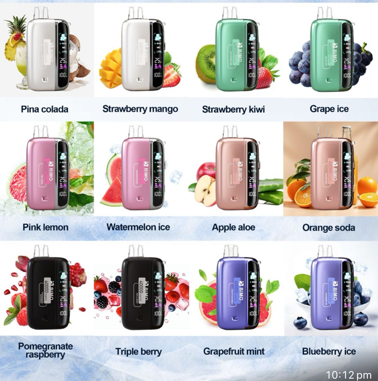 10PCS OF BIMO FELXY 40K PUFFS