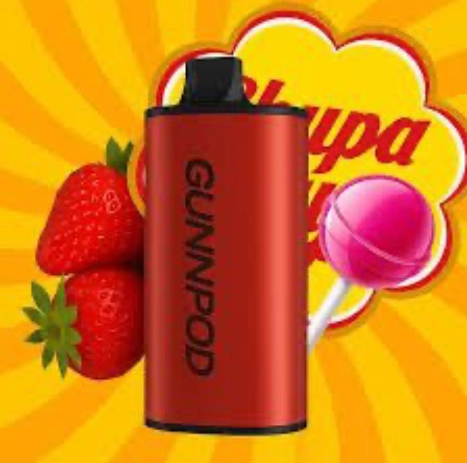 GUNNPOD EVO CHUPA CHUPA STRAWBERRY 15000 PUFFS