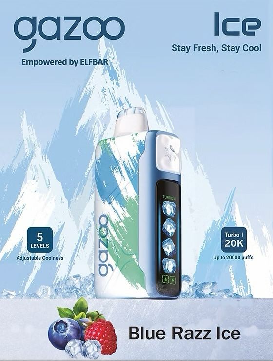 GAZOO BLUE RAZZ ICE 20K PUFFS