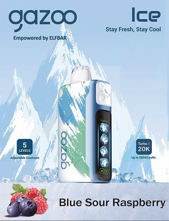 GAZOO BLUE SOUR RASPBERRY 20K PUFFS