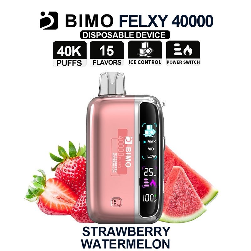 BIMO FELXY STRAWBERRY WATERMELON 40K PUFFS