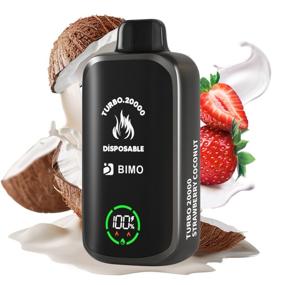 BIMO TURBO STRAWBERRY COCONUT 20000 PUFFS