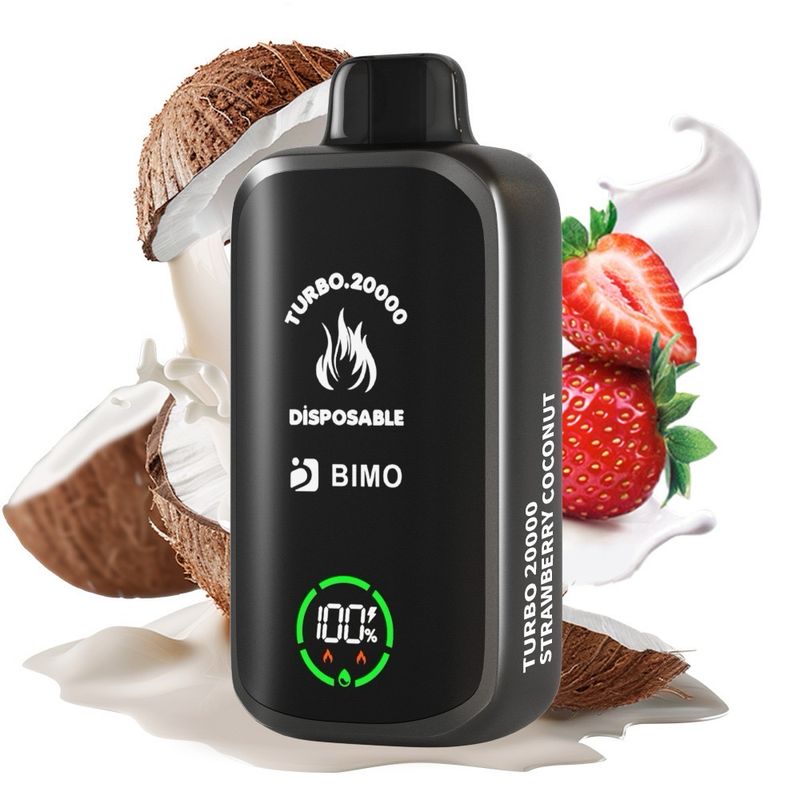 BIMO TURBO STRAWBERRY COCONUT 20000 PUFFS