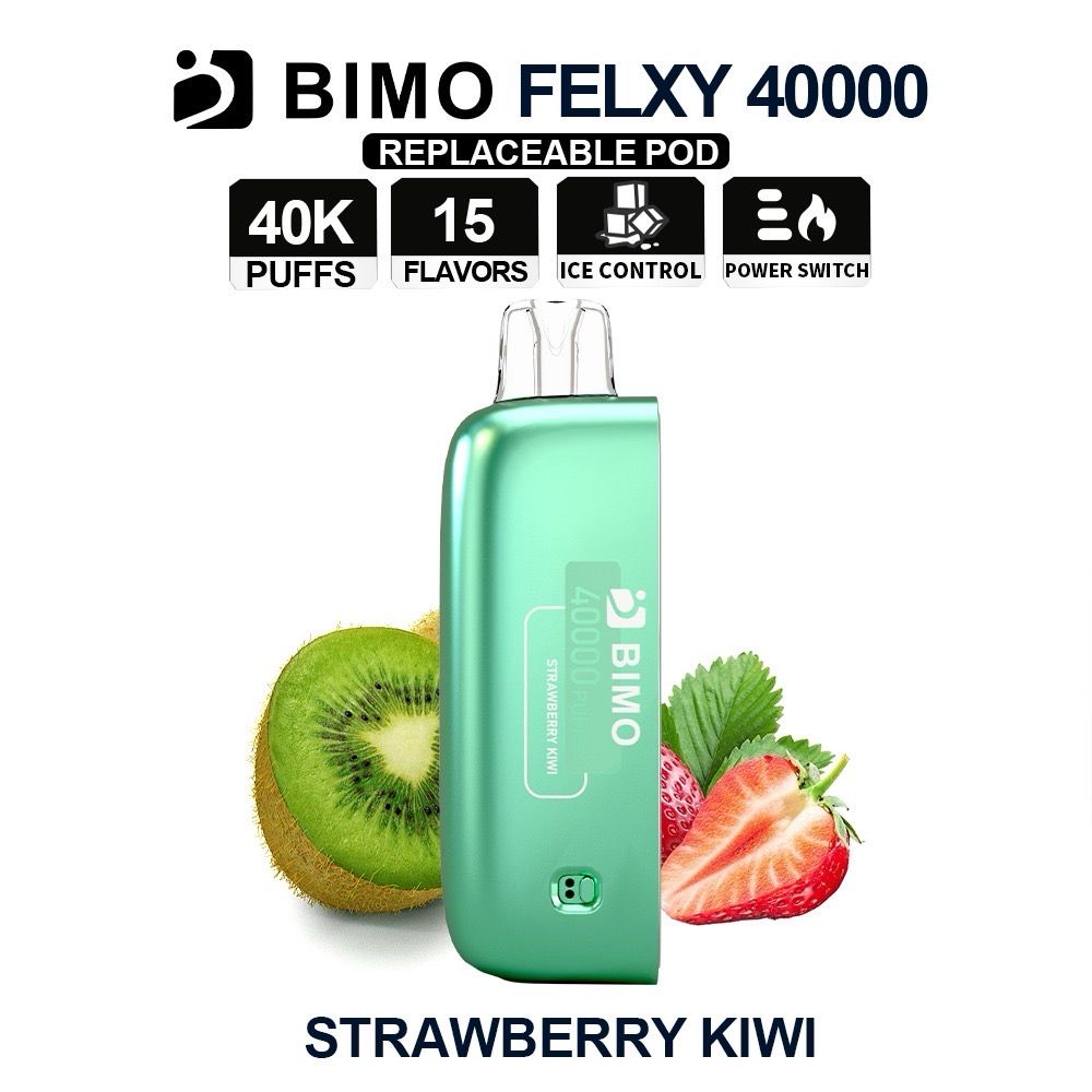 BIMO FELXY STRAWBERRY KIWI POD ONLY 40K PUFFS