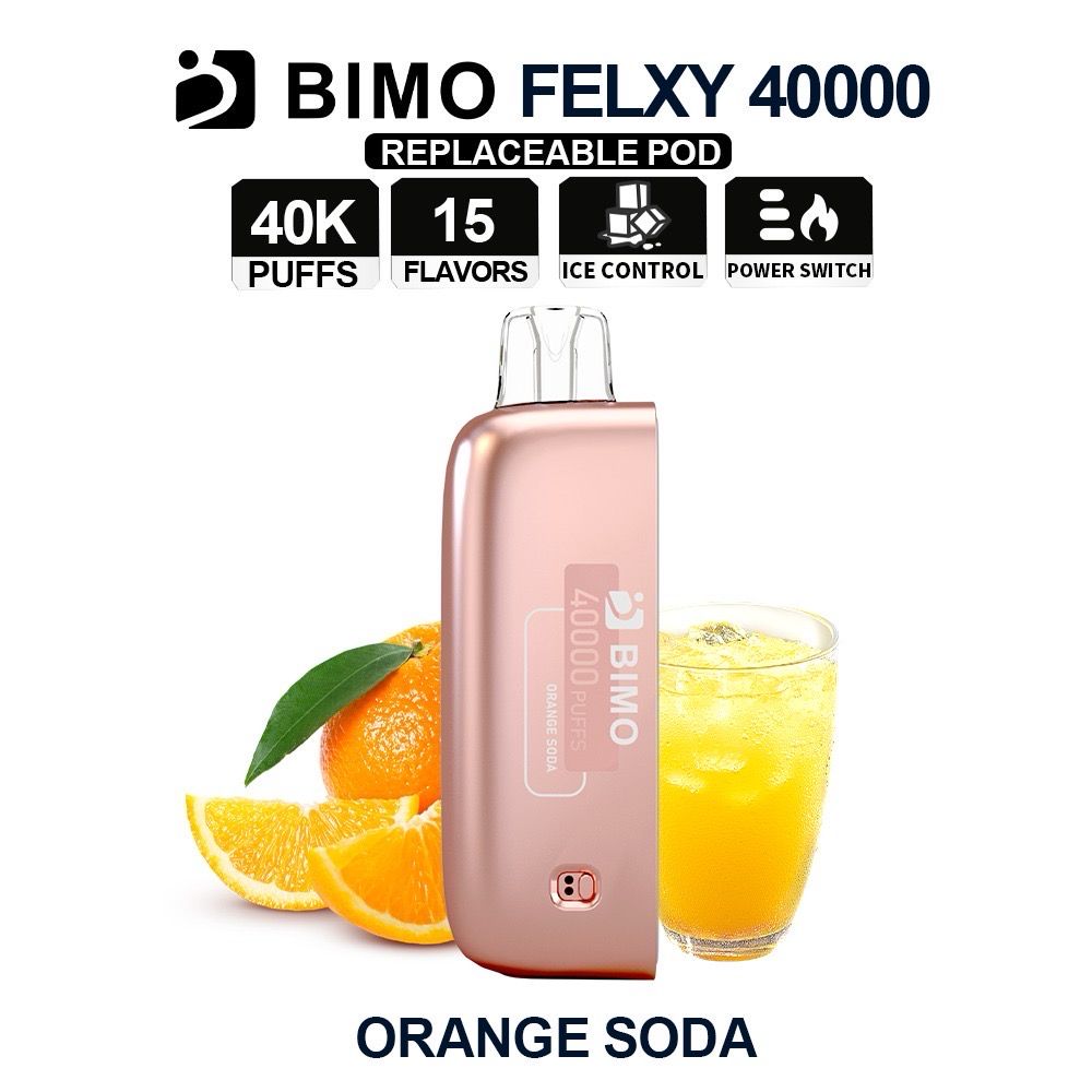 BIMO FELXY ORANGE SODA POD ONLY 40K PUFFS