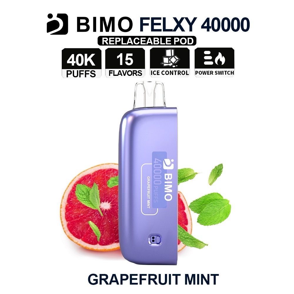 BIMO FELXY GRAPEFRUIT MINT POD ONLY 40K PUFFS