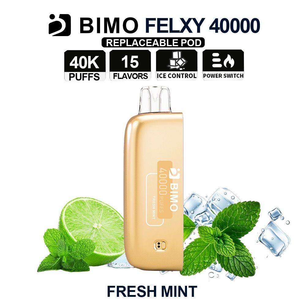 BIMO FELXY FRESH MINT POD ONLY 40K PUFFS