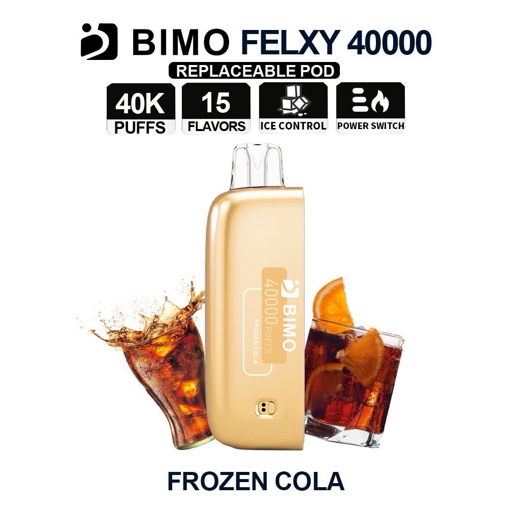 BIMO FELXY FROZEN COLA POD ONLY 40K PUFFS