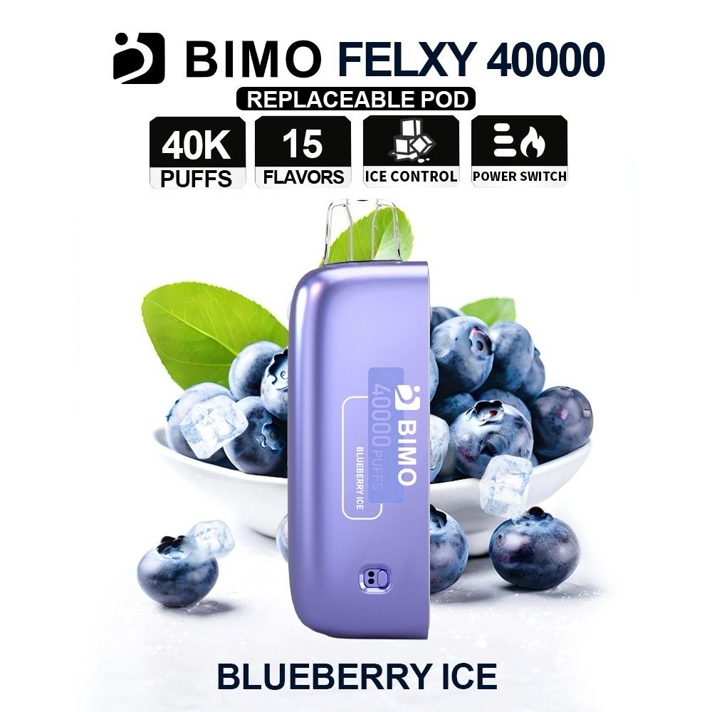 BIMO FELXY BLUEBERRY ICE POD ONLY 40K PUFFS