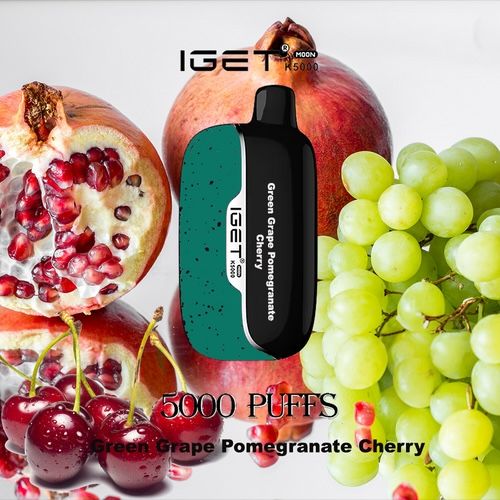 IGET MOON GREEN GRAPE POMEGRANATE CHEERY 5000 PUFFS