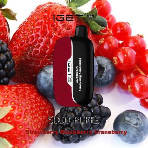IGET MOON STRAWBERRY BLACKBERRY Craneberry  5000 PUFFS