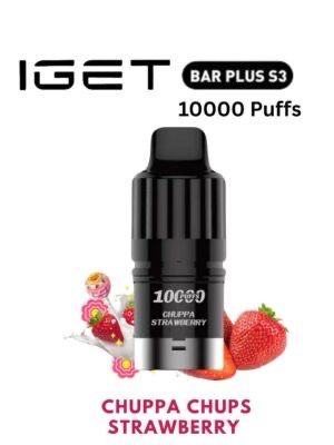 IGET BAR PLUS S3 POD ONLY CHUPA CHUPS STRAWBERRY 10000 PUFFS