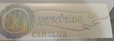 Overdrive car club sticker 30cm ( holographic)