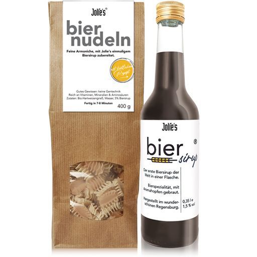Probierpaket: Biernudeln & Biersirup 0,35 l