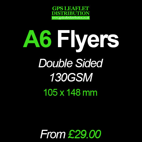 A6 Flyers - 130gsm - Full Colour Double Sided