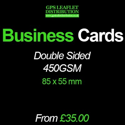 Business Cards 450gsm Matt- Full Colour Double Sided