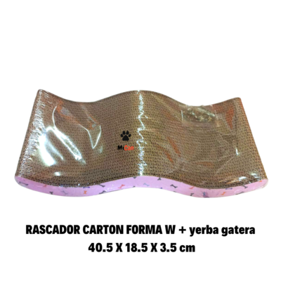 RASCADOR CARTON FORMA W 40.5 X 18.5 X 3.5 cm