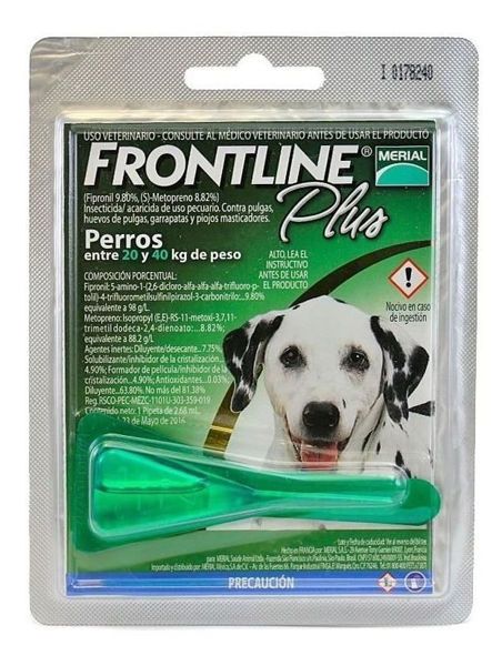 Pipeta Frontline Plus - Perros De 20 A 40 Kg