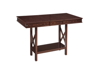 D564-32 RECT DRM Counter EXT Table 36 in X 40 in X 78.13 in Collenburg Dark Brown