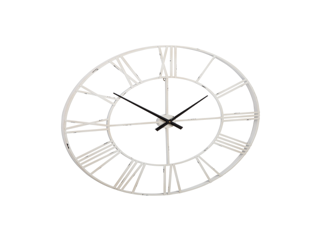 A8010238 Wall Clock 36 in X 36 in X 1.2 in Paquita Antique White