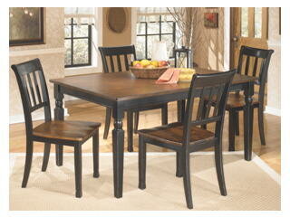 D580-25 Rectangular Dining Room Table 30 in X 35.75 in X 60 in Owingsville Black/Brown