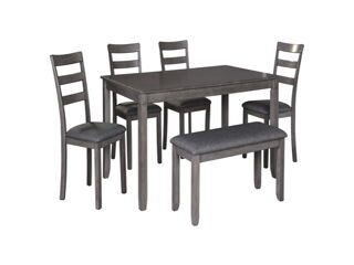 D383-325 RECT DRM Table Set (6/CN) 30 in X 36 in X 60.13 in Bridson Gray