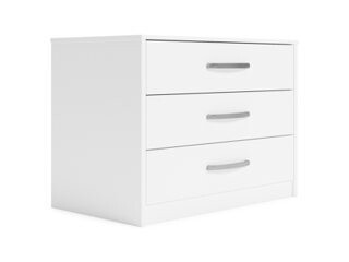 EB3477-143 Three Drawer Chest 26.22 in X 26.73 in X 15.83 in Flannia White