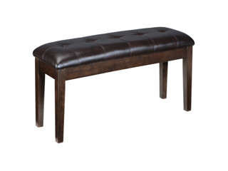 D596-00 Large UPH Dining Room Bench 18.75 in X 49.75 in X 15.75 in Haddigan Dark Brown