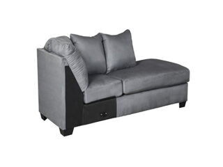 7500917 RAF Corner Chaise 37 in X 34 in X 90 in Darcy Steel