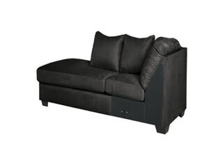 7500816 LAF Corner Chaise 37 in X 34 in X 90 in Darcy Black