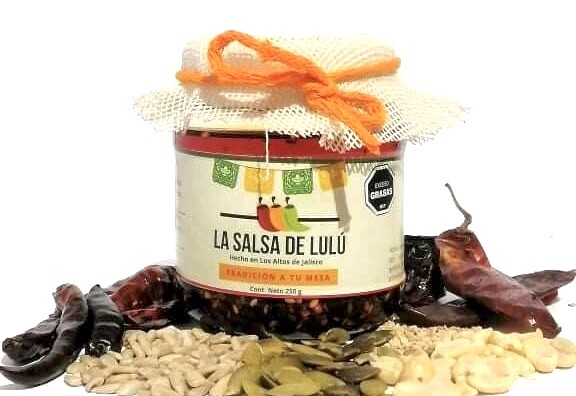 Salsa macha con aceite vegetal