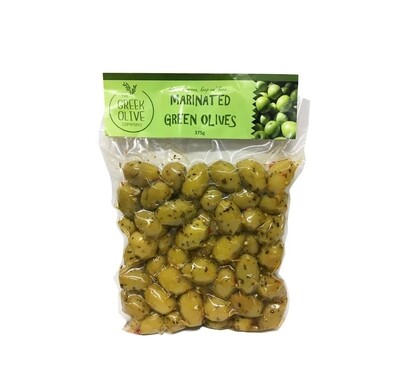Marinated Green Olives - Vacuum Packed