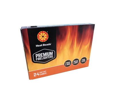Premium Firelighters (24 pack) by Heat Beads