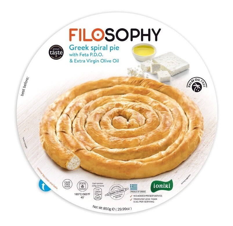 Feta Cheese Spiral Pie by Filosophy